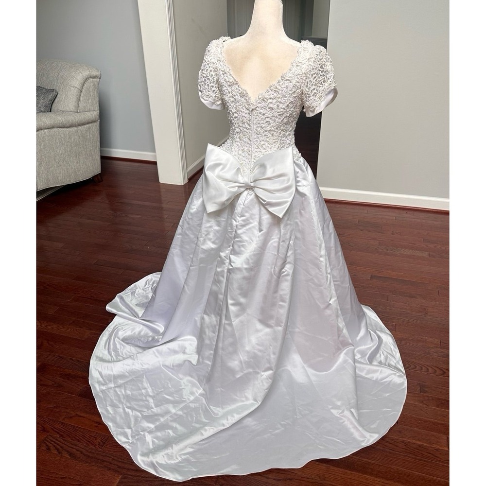 Vintage French Style 60s 70s 80s 90s 2000s Pearl Beaded Wedding Dress Sweetheart